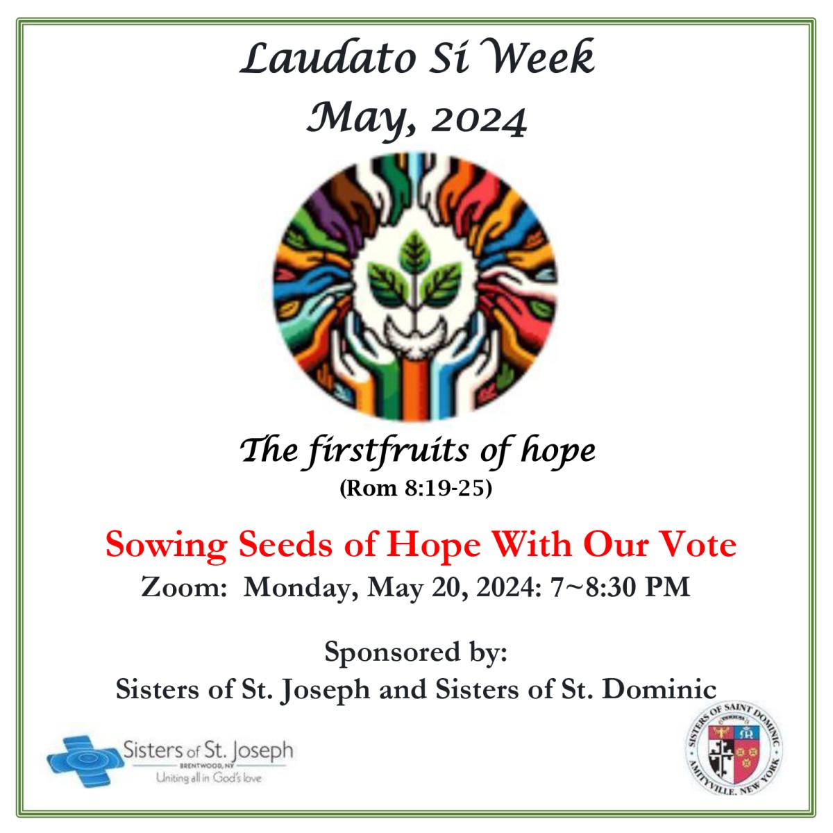 Sowing Seeds of Hope With Our Vote